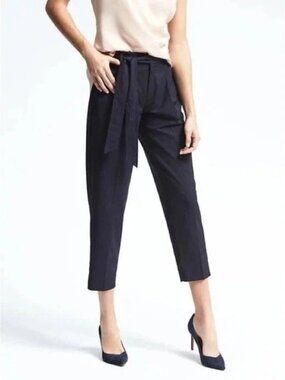 NWT BANANA REPUBLIC avery pleated cropped pants (sz12)